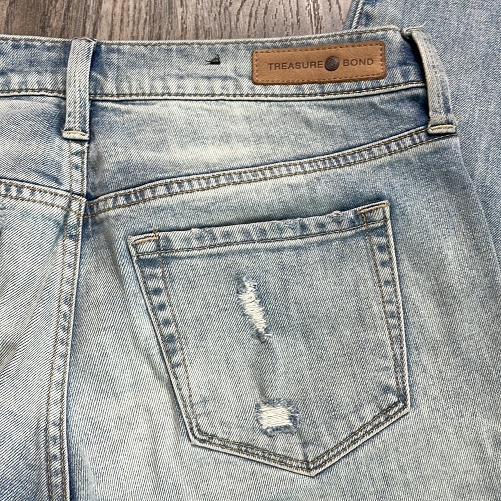Treasure & Bond Women’s Distressed Mid Rise Skinny Boyfriend Ankle, size 27 - Picture 11 of 13
